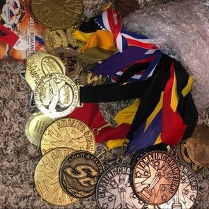 Cheerleading competition medals